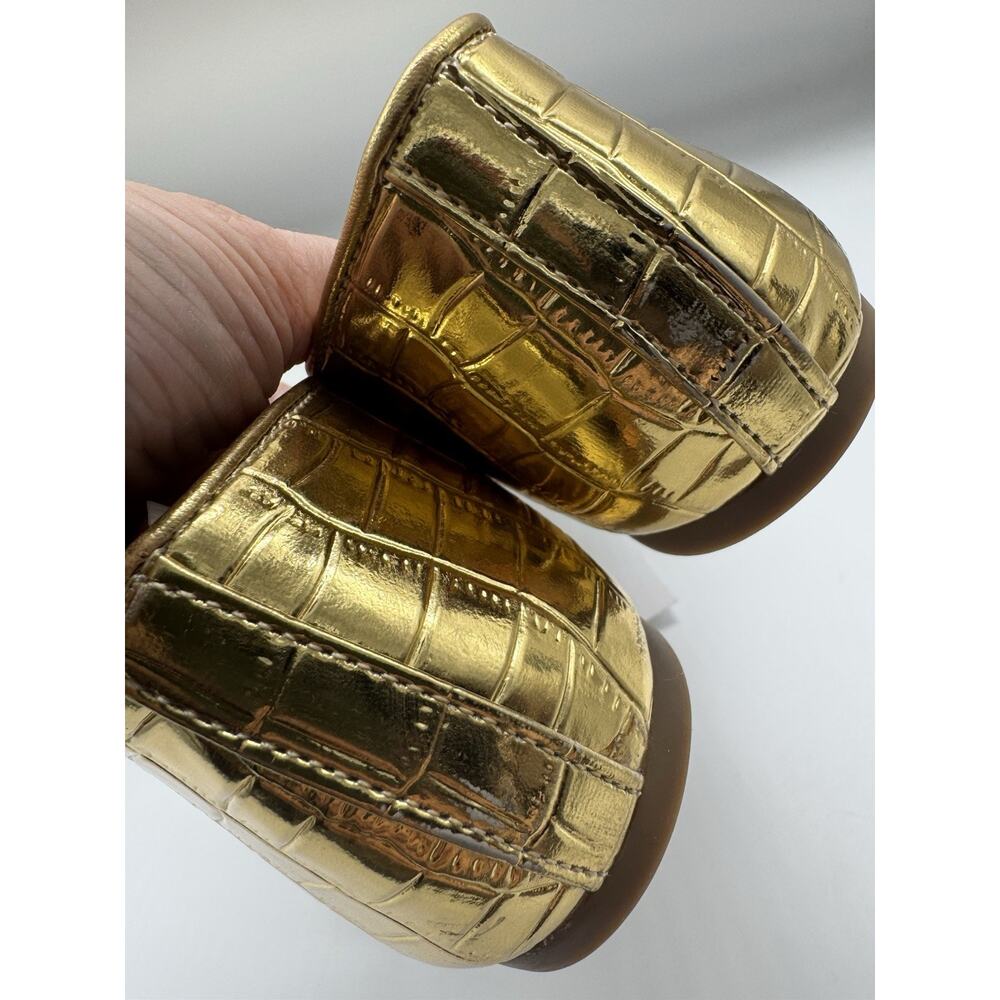NWD LOFT Gold Square Toe Mary Jane Shoes Women’s Size 7.5 - Picture 7 of 11